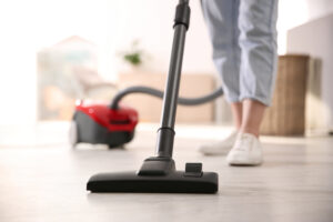 vacuum and dust regularly to keep the carpet mites away